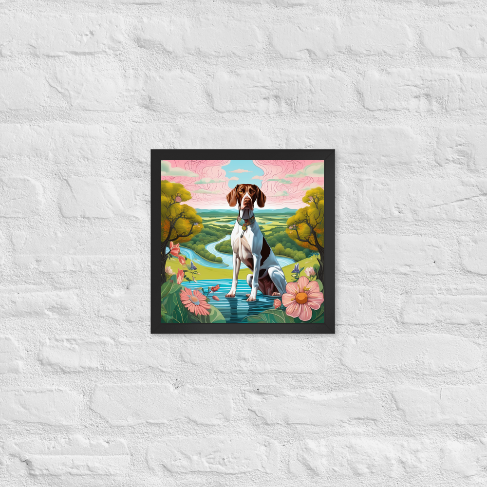 PugMug Custom Pointer Dog Framed Print