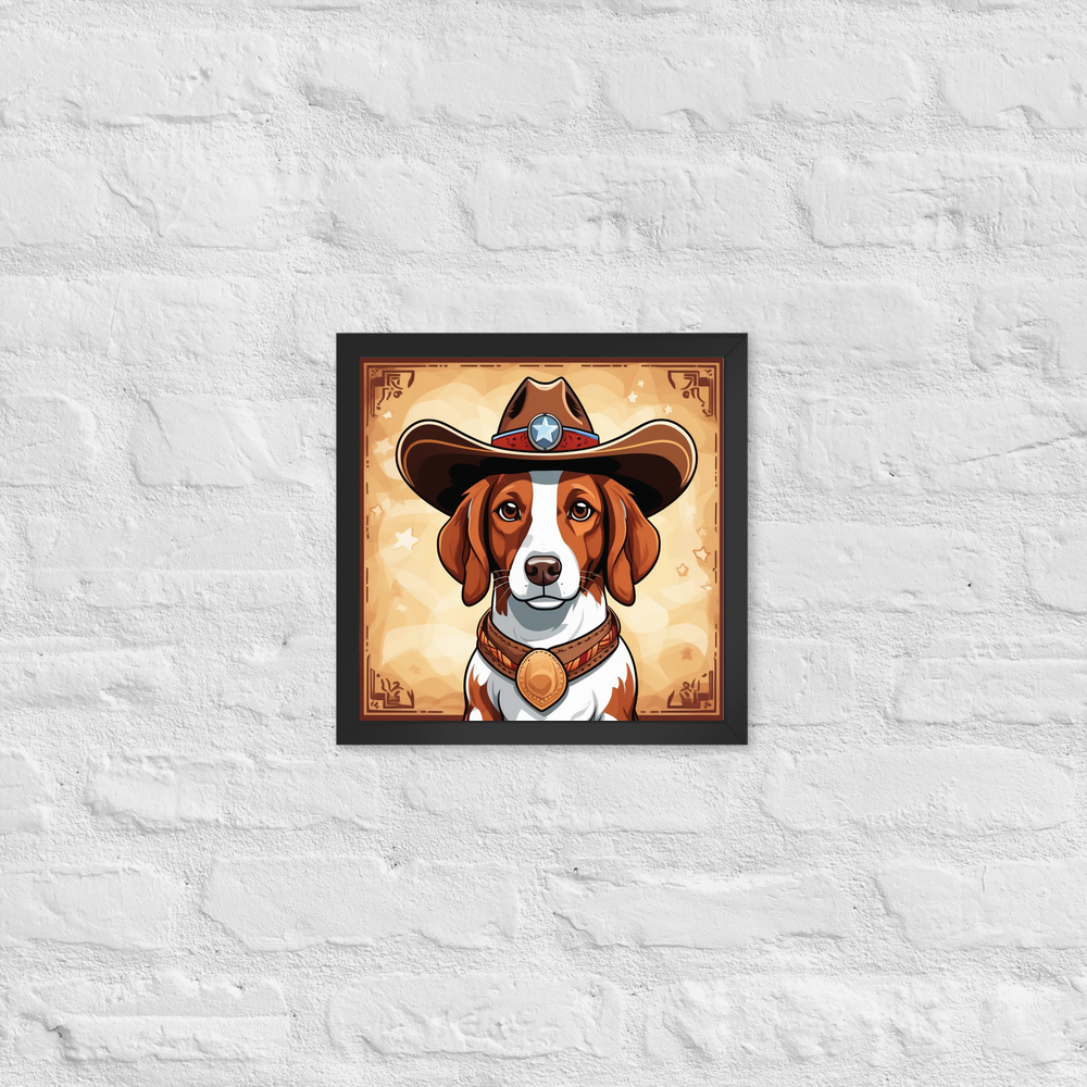 PugMug Custom Brittany Dog Framed Print