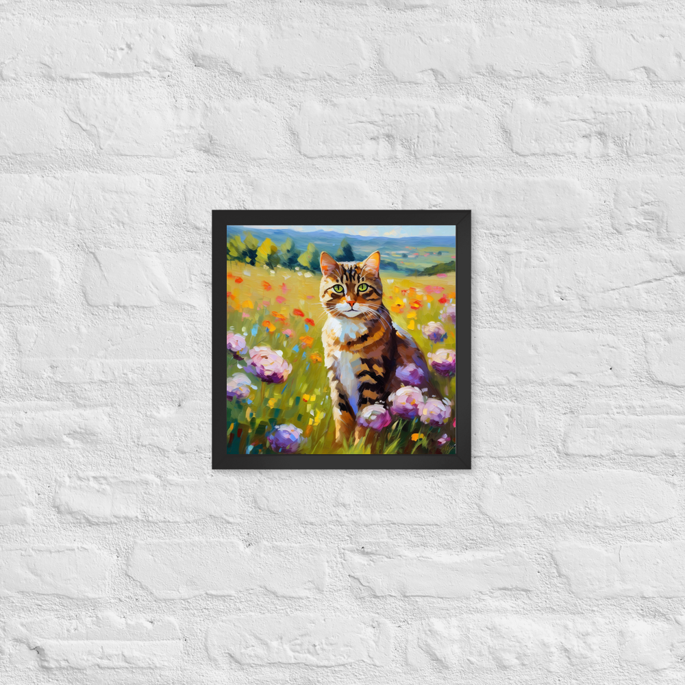 PugMug Custom Tabby Companion Cat Framed Print