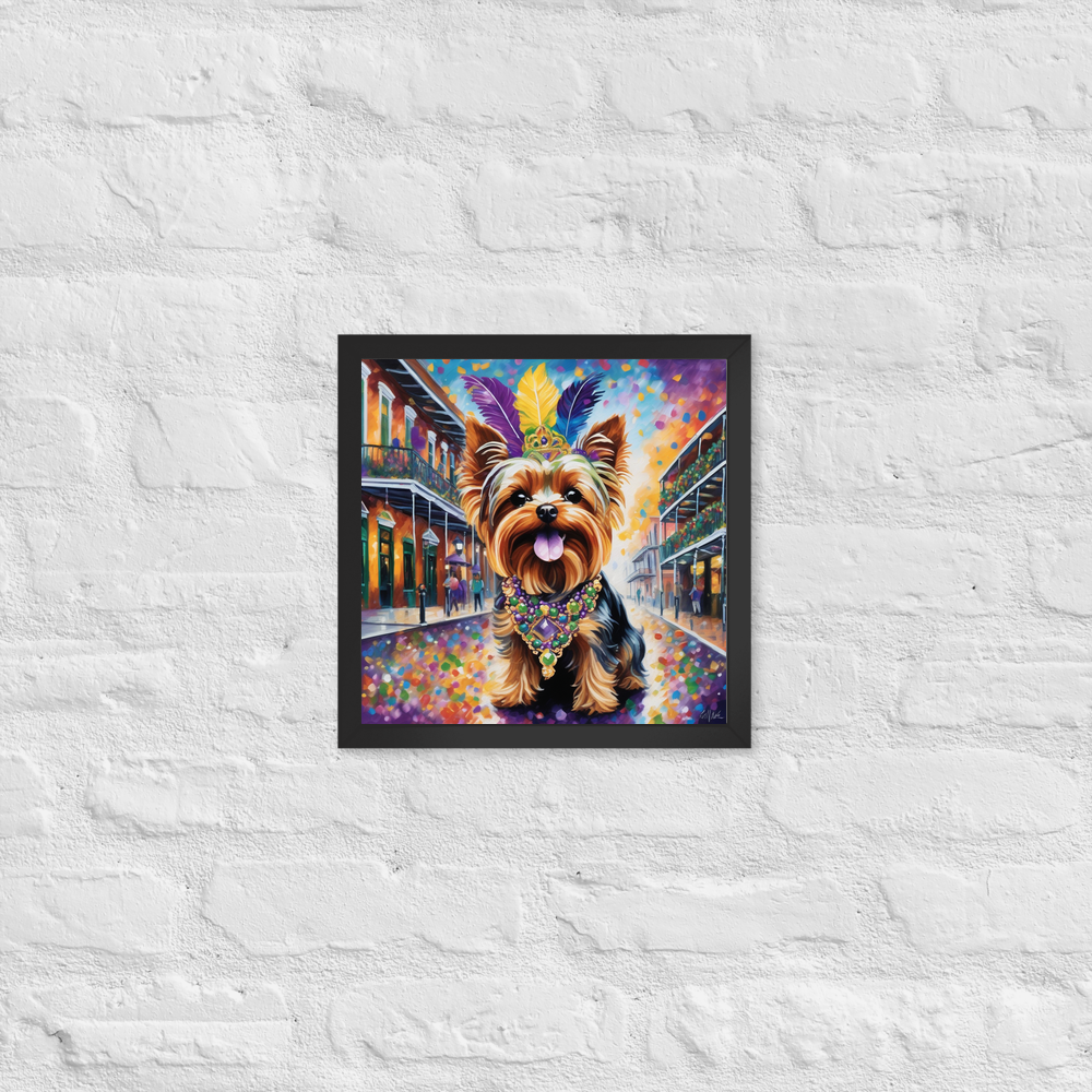 PugMug Custom Yorkshire Terrier Framed Print