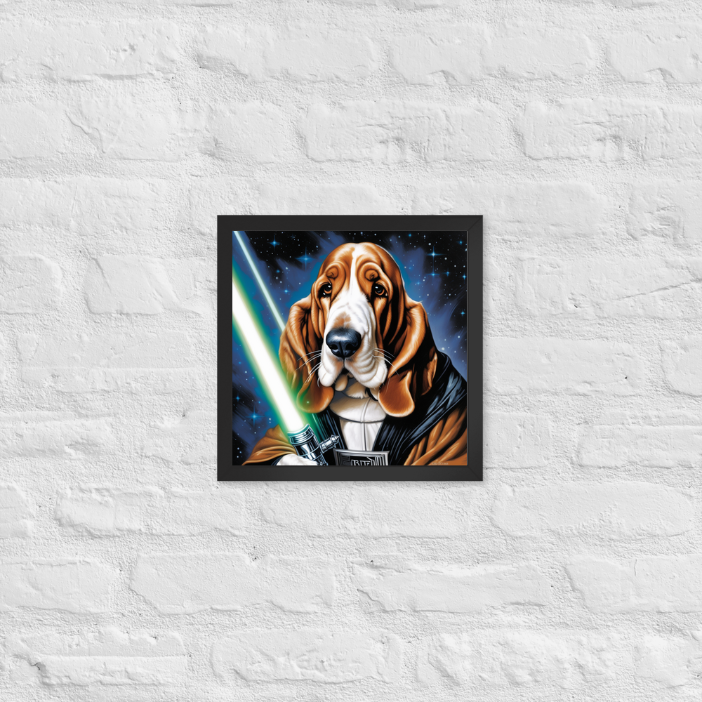 PugMug Custom Basset Hound Framed Print