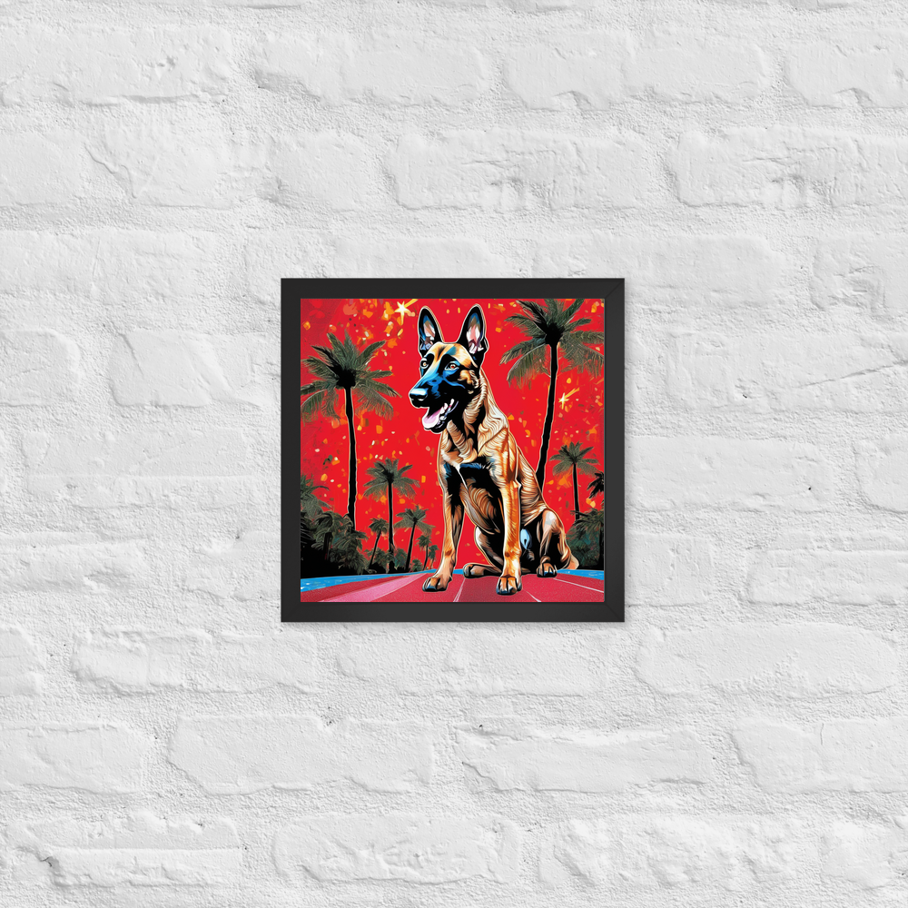PugMug Custom Belgian Malinois Framed Print