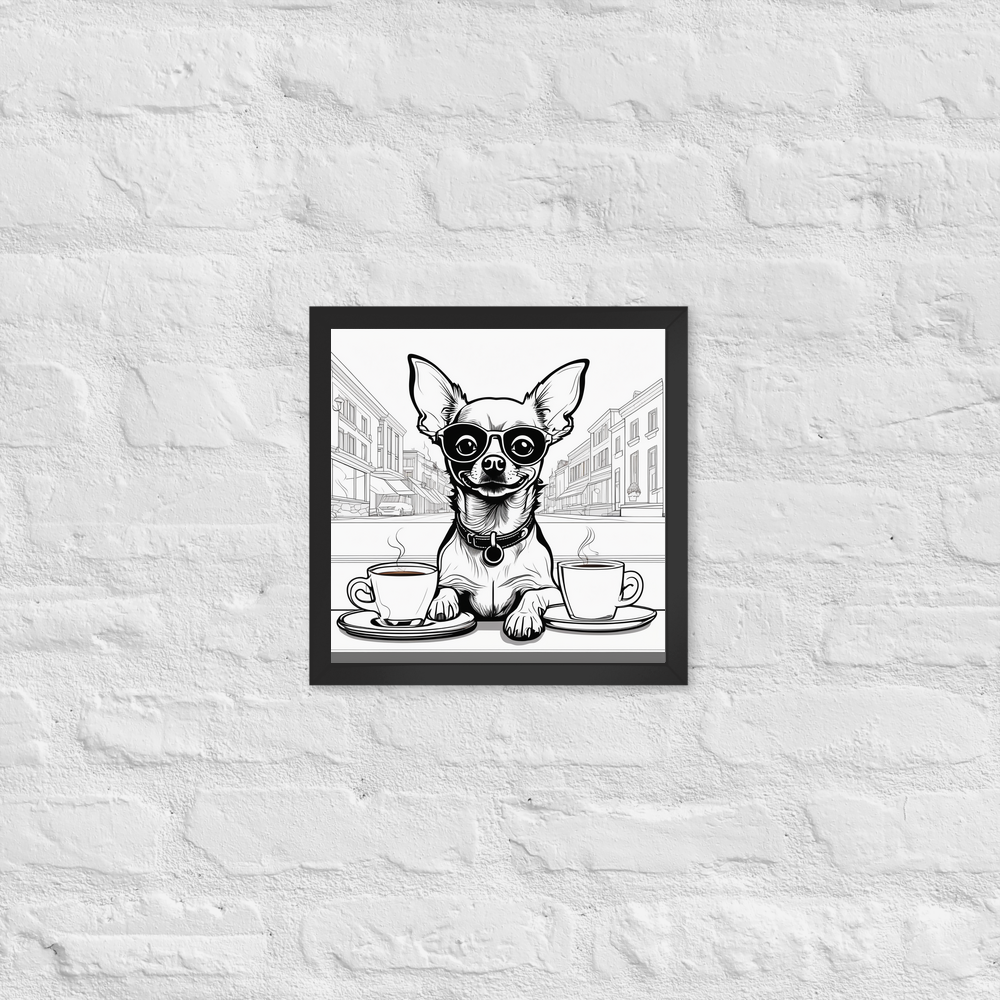 PugMug Custom Chihuahua Framed Print