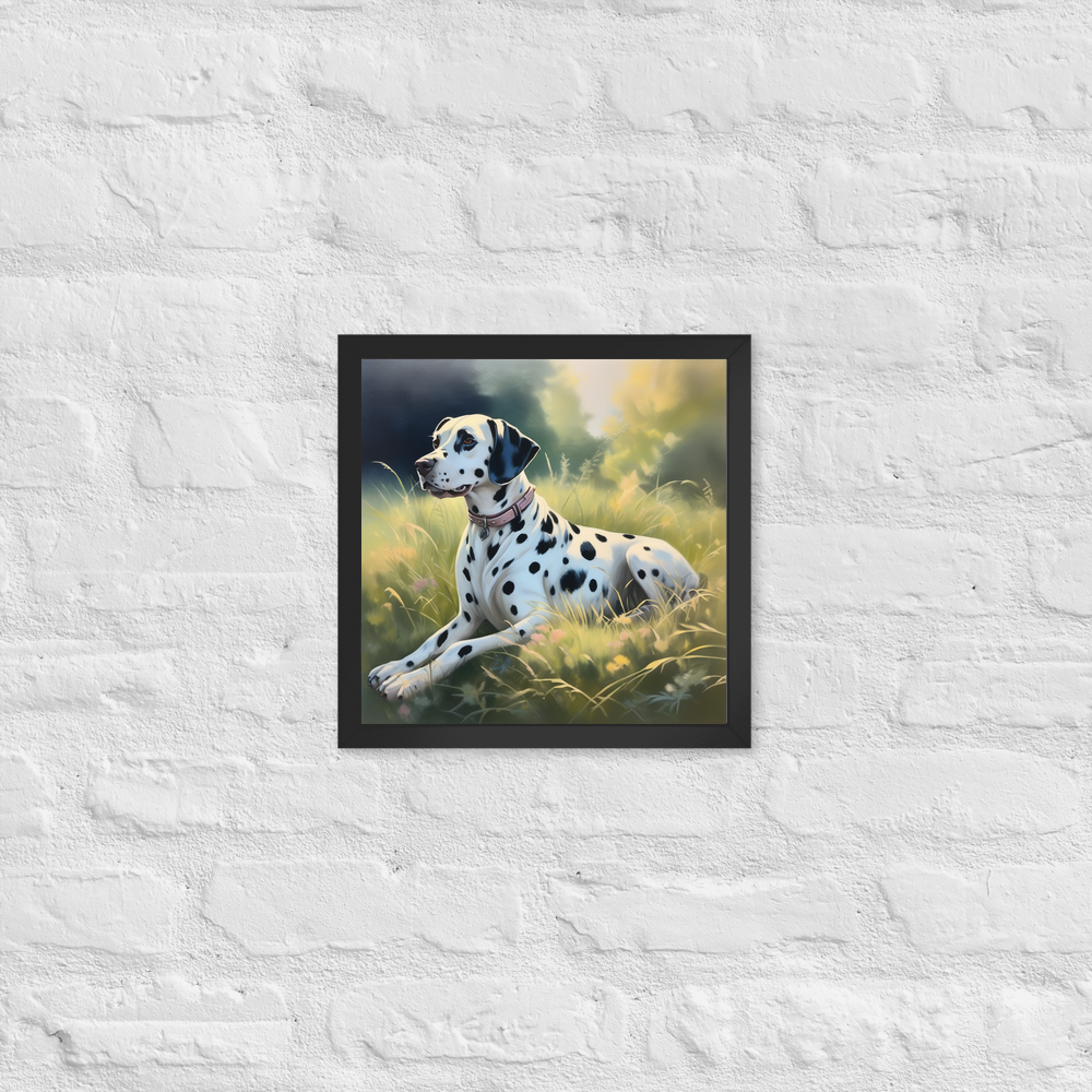 PugMug Custom Dalmatian Framed Print