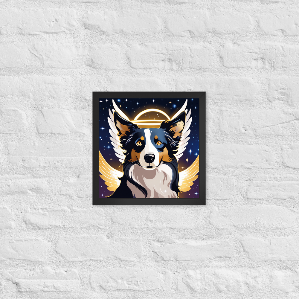 PugMug Custom Border Collie Framed Print