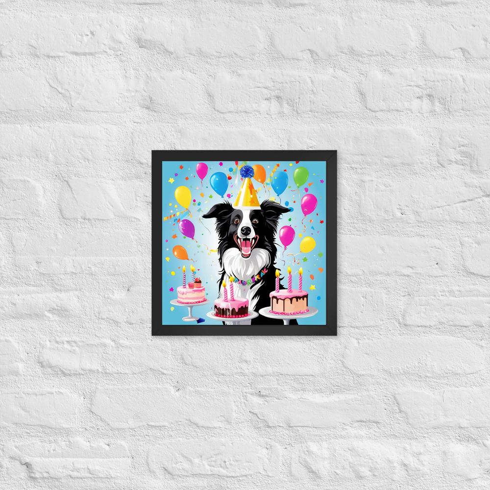 PugMug Custom Border Collie Framed Print