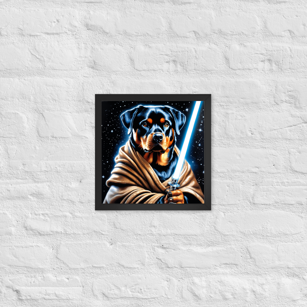 PugMug Custom Rottweiler Framed Print