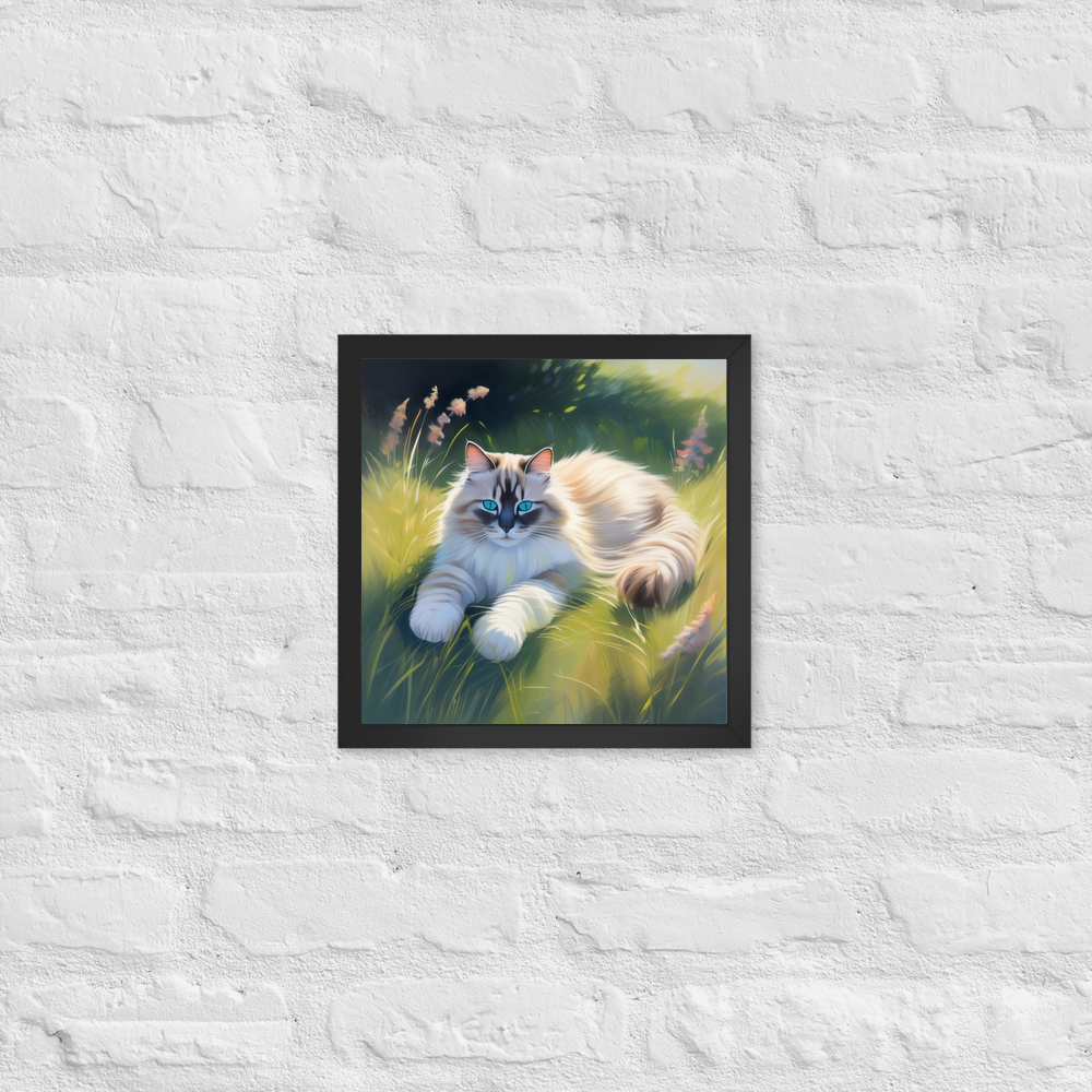 PugMug Custom Tabby Ragdoll Cat Framed Print