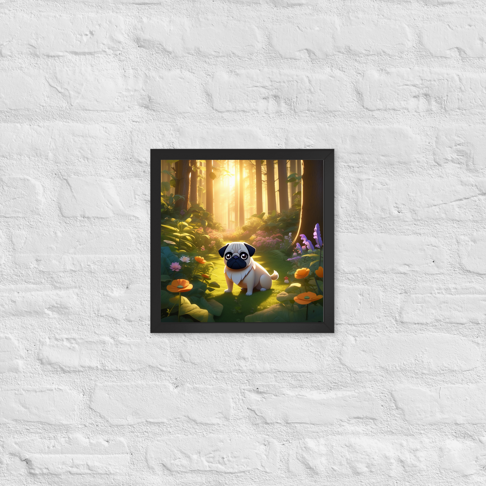 PugMug Custom Pug Framed Print