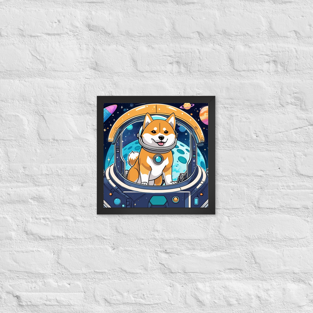 PugMug Custom Shiba Inu Framed Print