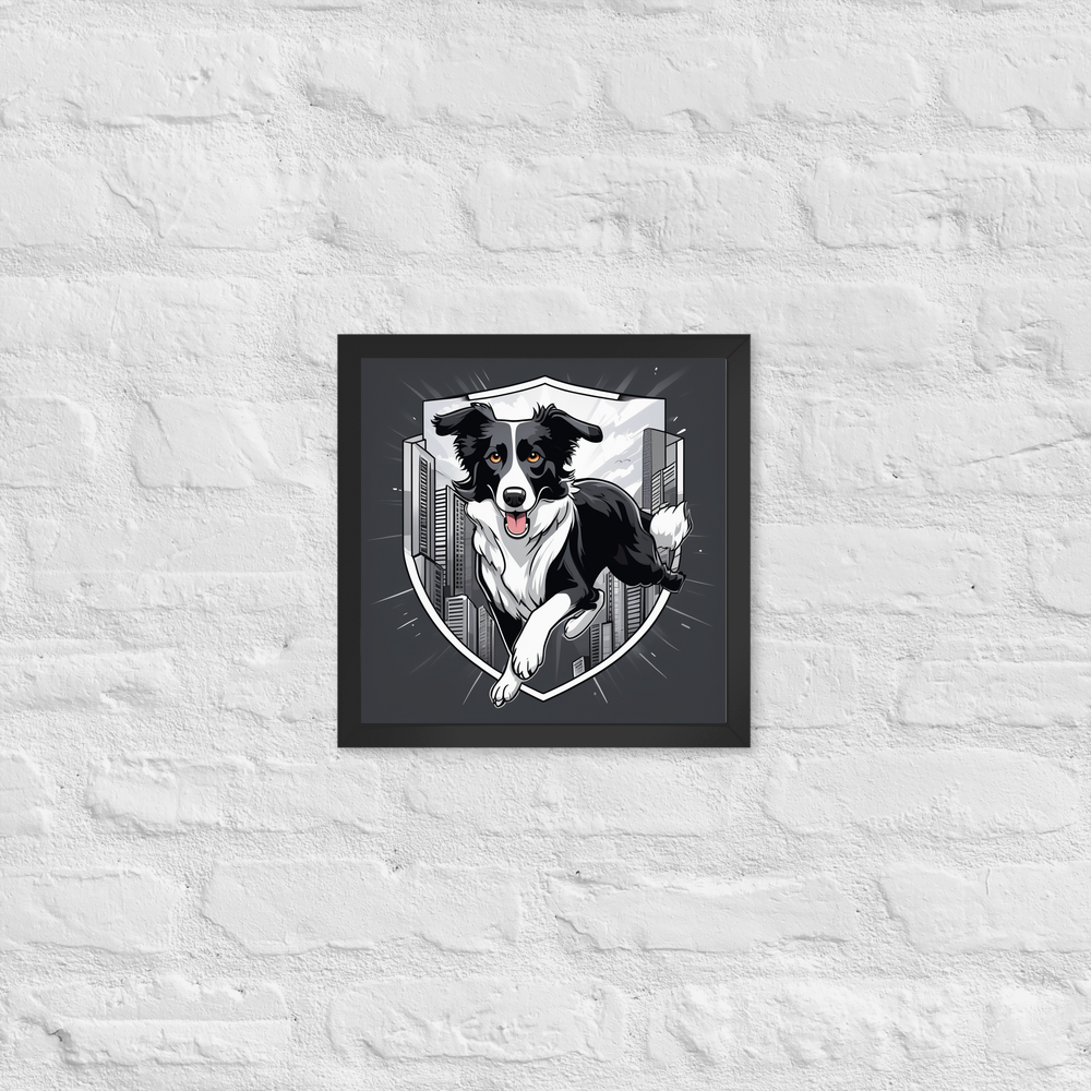 PugMug Custom Border Collie Framed Print