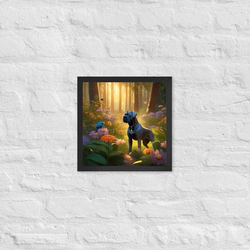 PugMug Custom Cane Corso Framed Print