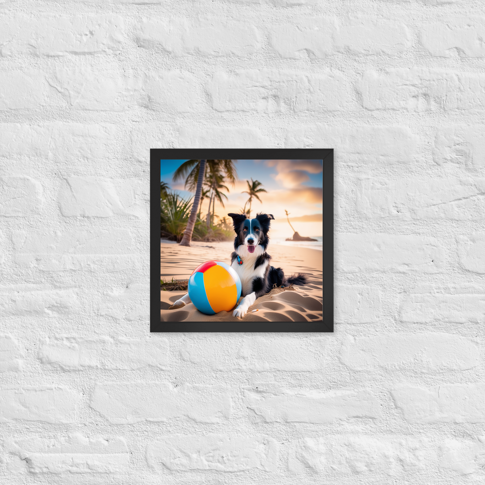 PugMug Custom Border Collie Framed Print