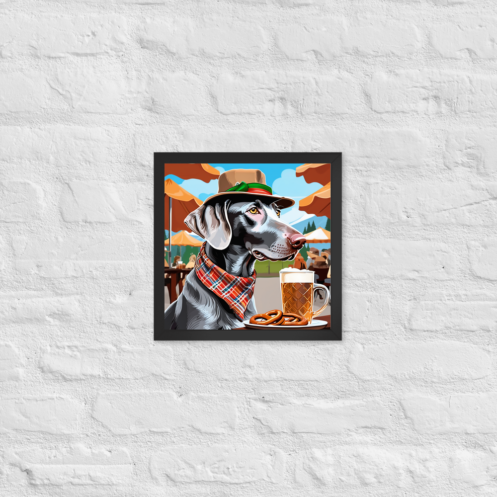 PugMug Custom Weimaraner Framed Print