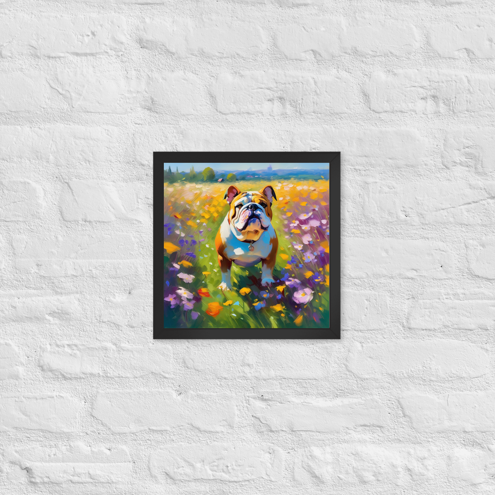 PugMug Custom Bulldog Framed Print