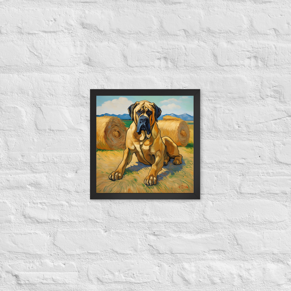 PugMug Custom Mastiff Framed Print