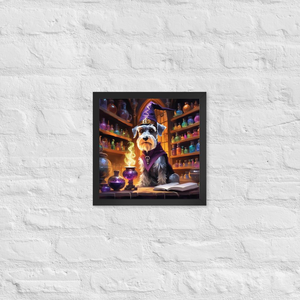 PugMug Custom Miniature Schnauzer Framed Print
