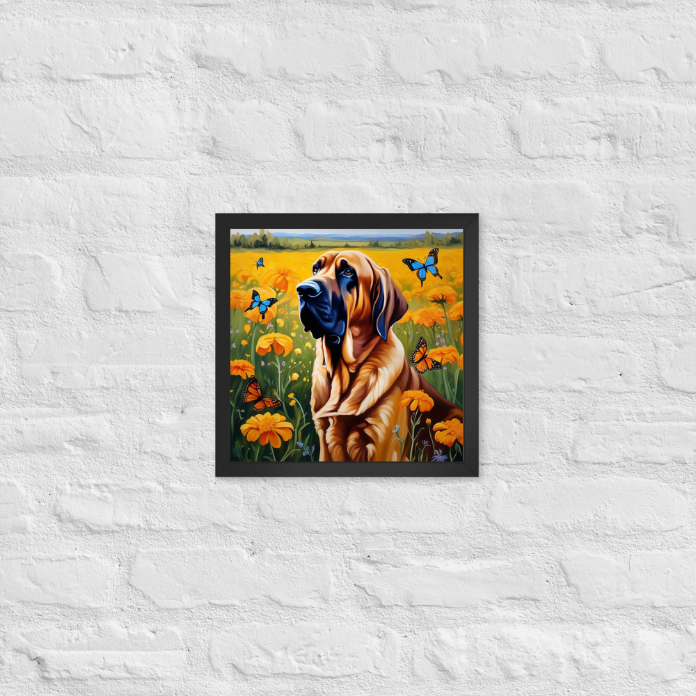 PugMug Custom Bloodhound Framed Print