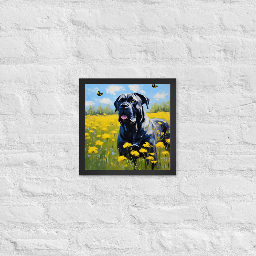 PugMug Custom Cane Corso Framed Print