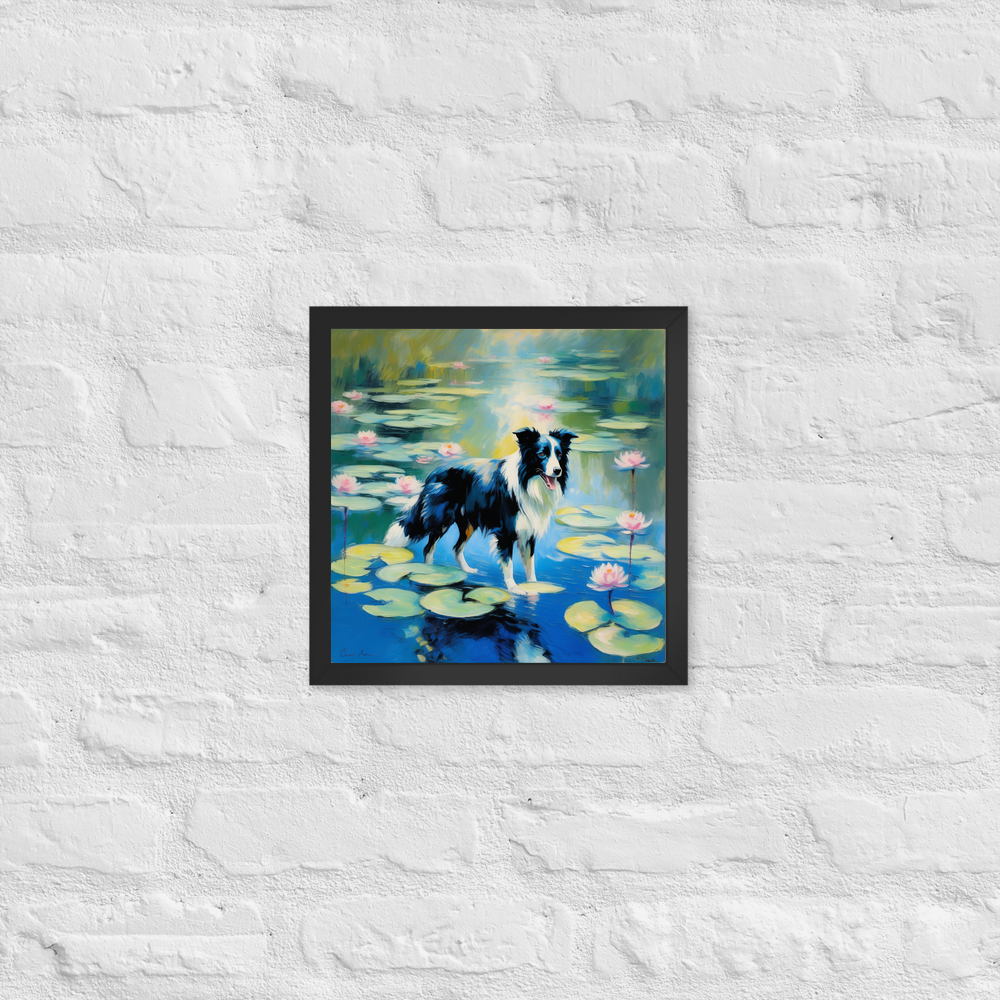 PugMug Custom Border Collie Framed Print