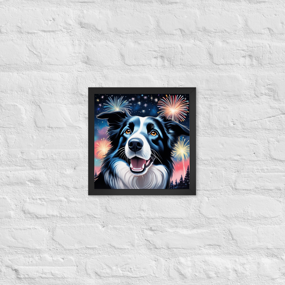 PugMug Custom Border Collie Framed Print