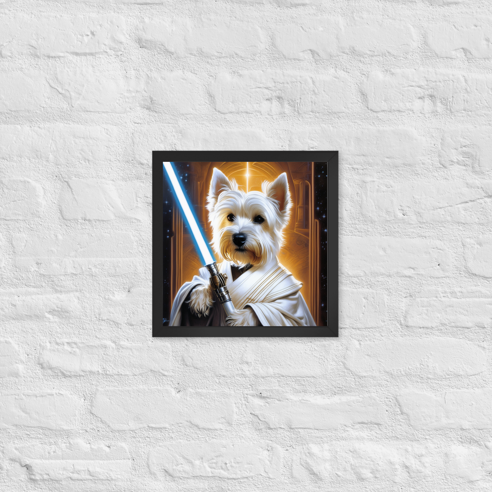 PugMug Custom West Highland White Terrier Framed Print