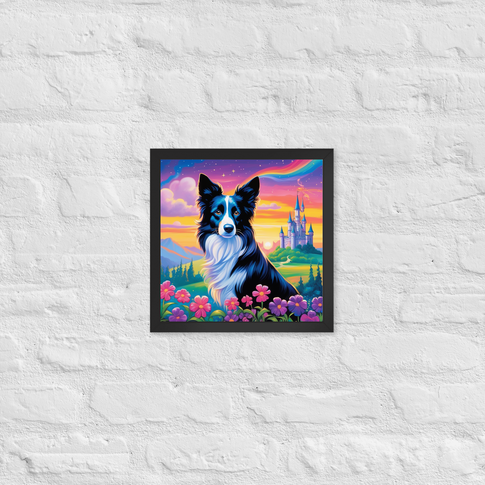 PugMug Custom Border Collie Framed Print