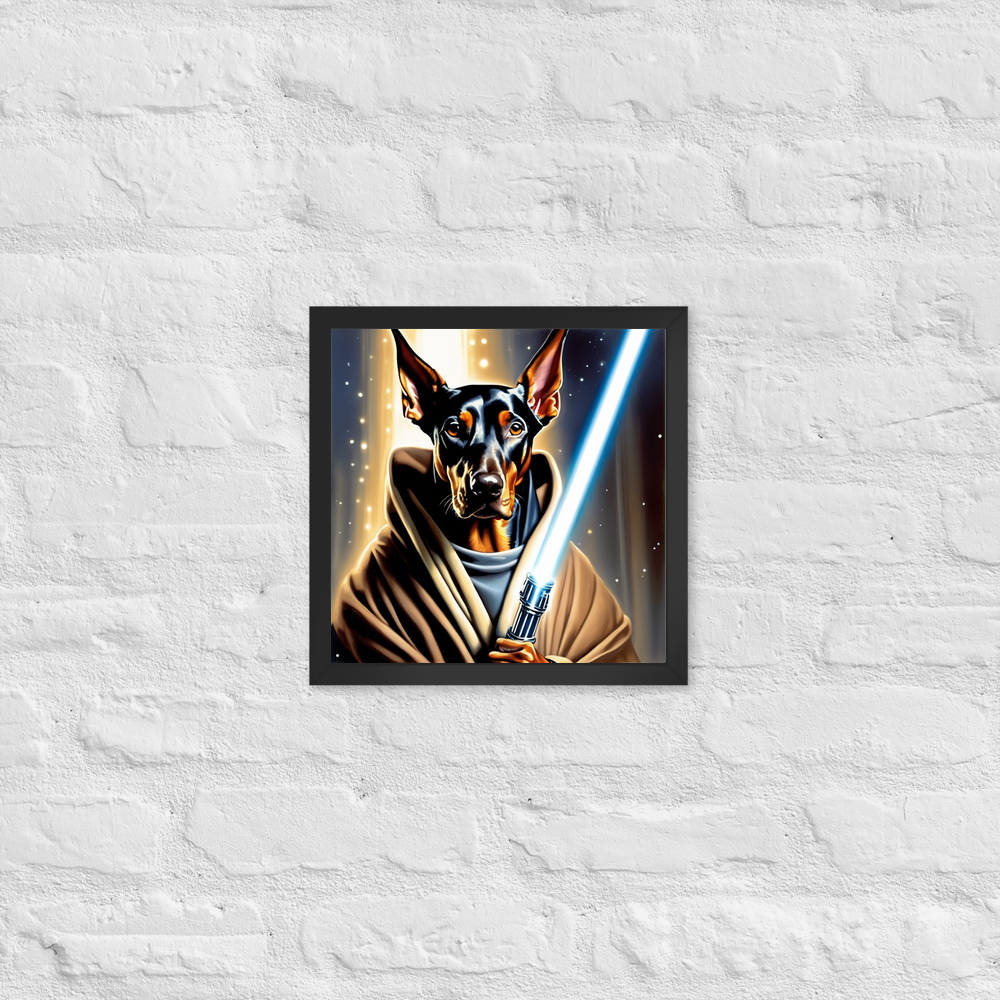 PugMug Custom Doberman Pinscher Framed Print