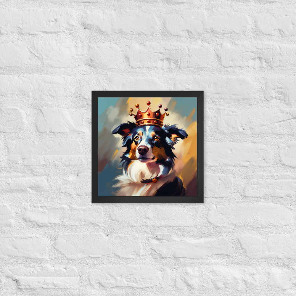 PugMug Custom Border Collie Framed Print