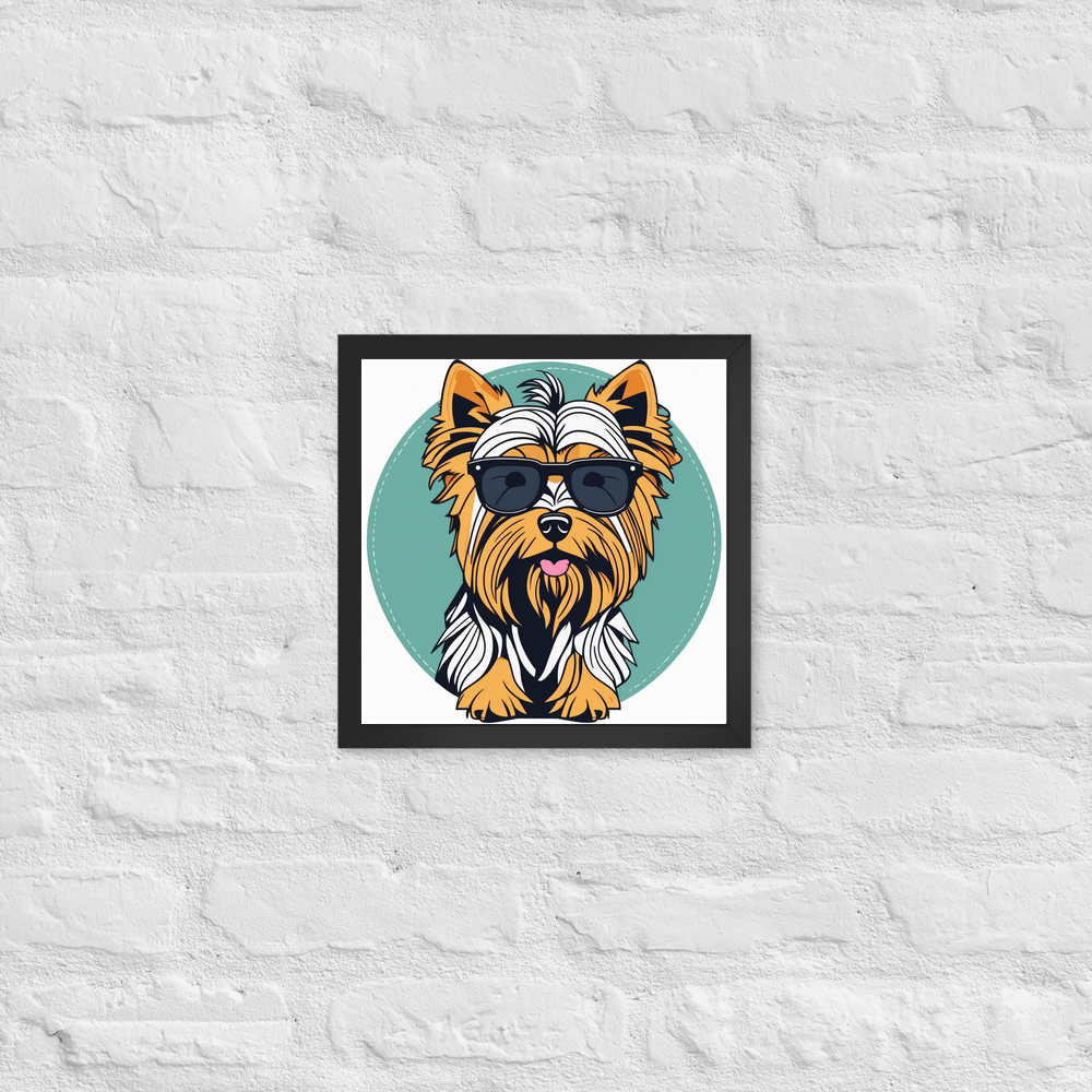 PugMug Custom Yorkshire Terrier Framed Print