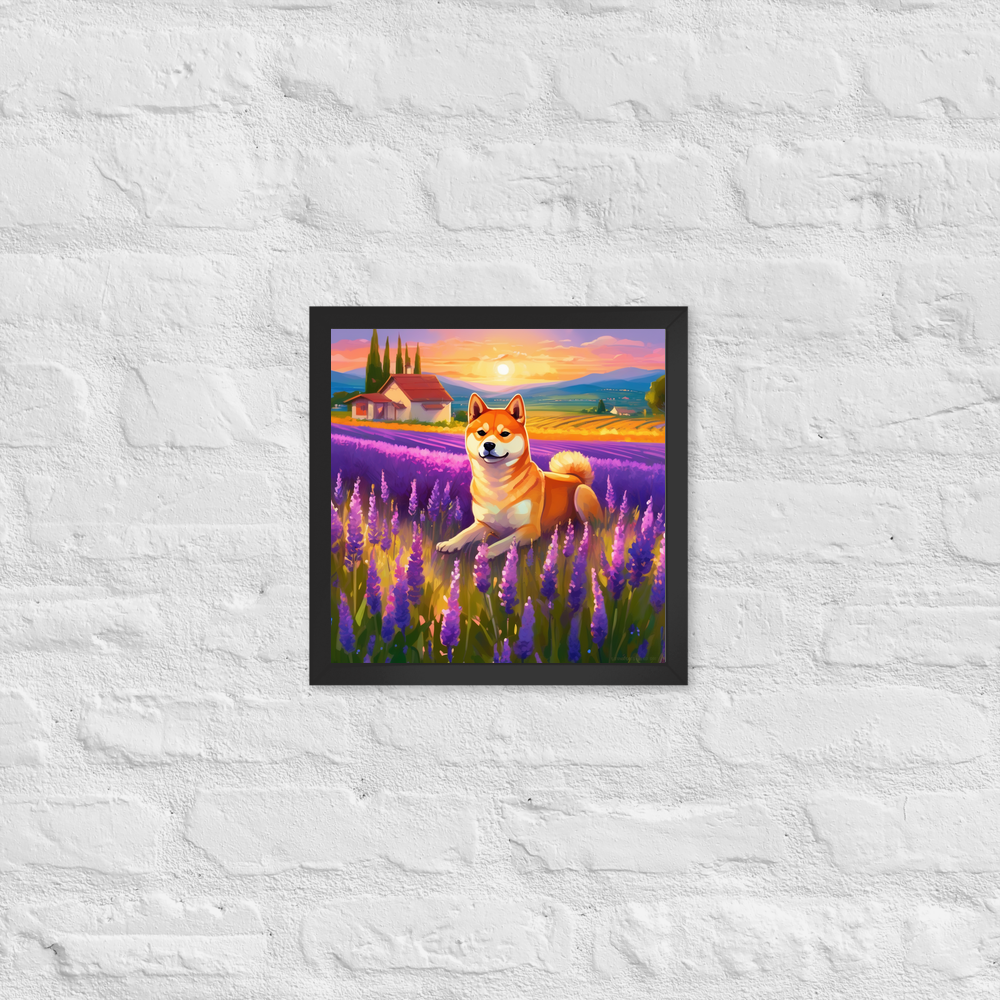 PugMug Custom Shiba Inu Framed Print