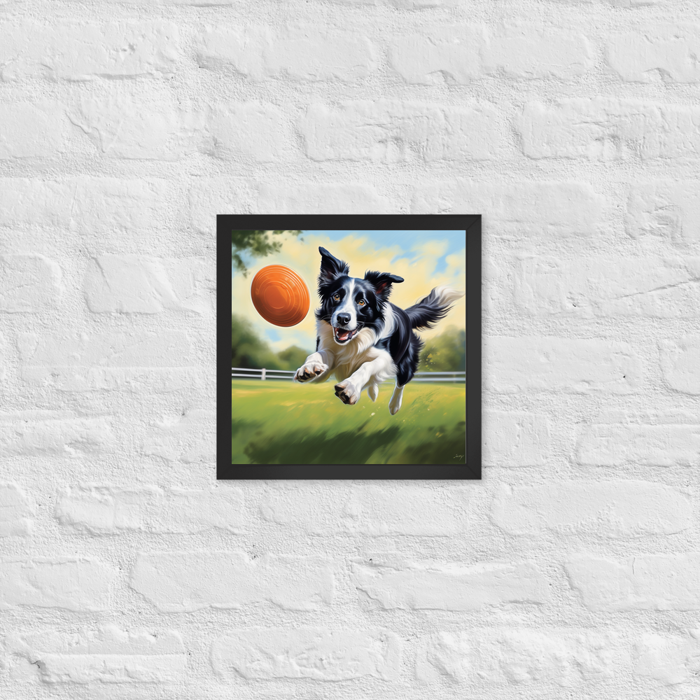 PugMug Custom Border Collie Framed Print