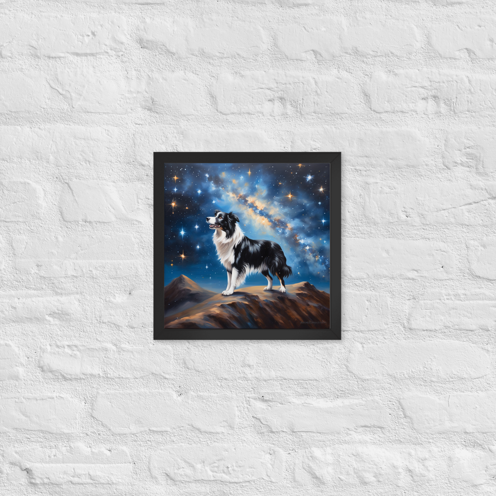 PugMug Custom Border Collie Framed Print