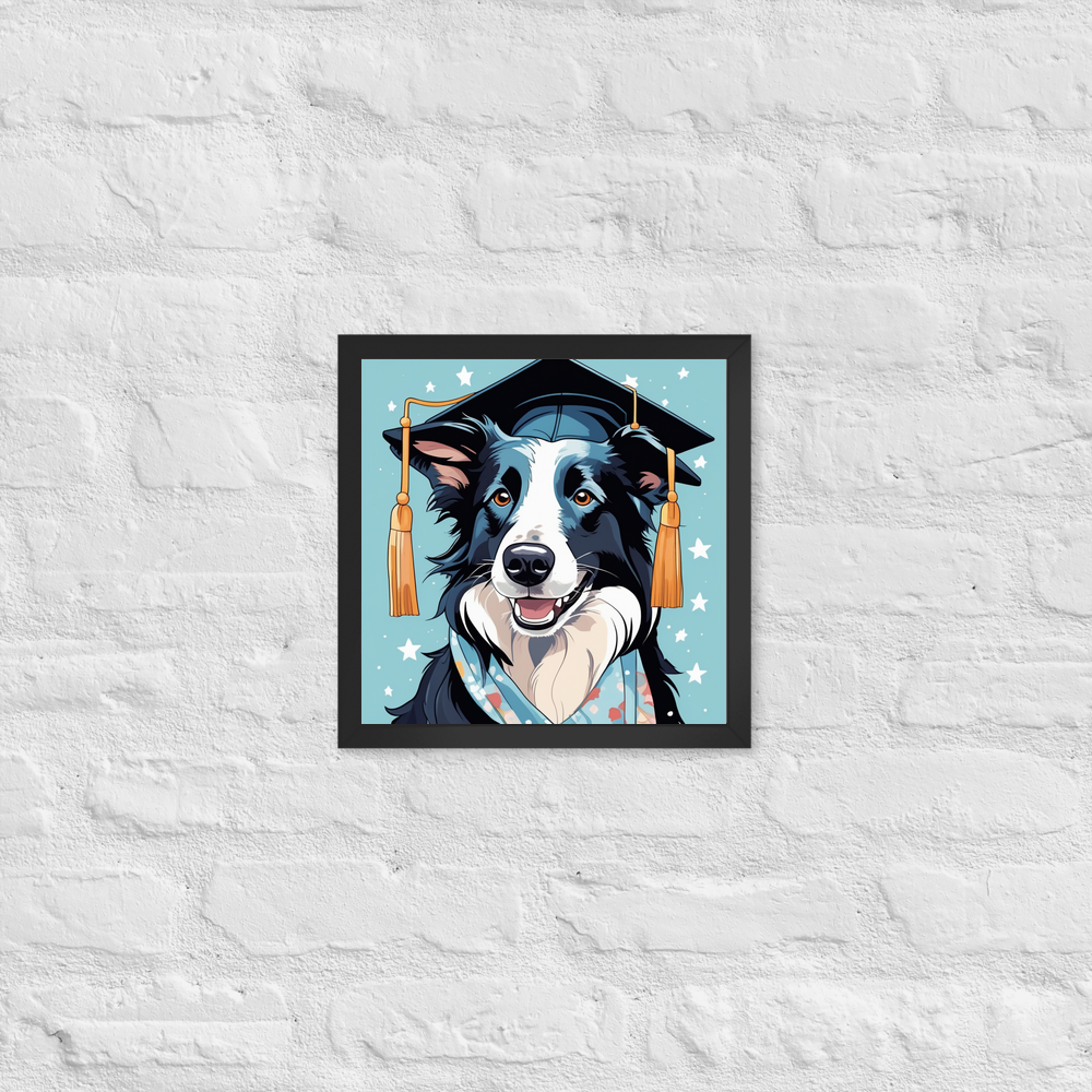 PugMug Custom Border Collie Framed Print