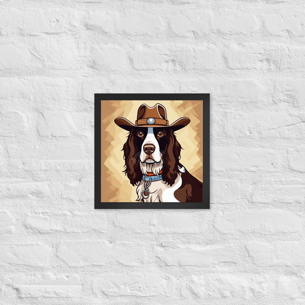 PugMug Custom English Springer Spaniel Framed Print