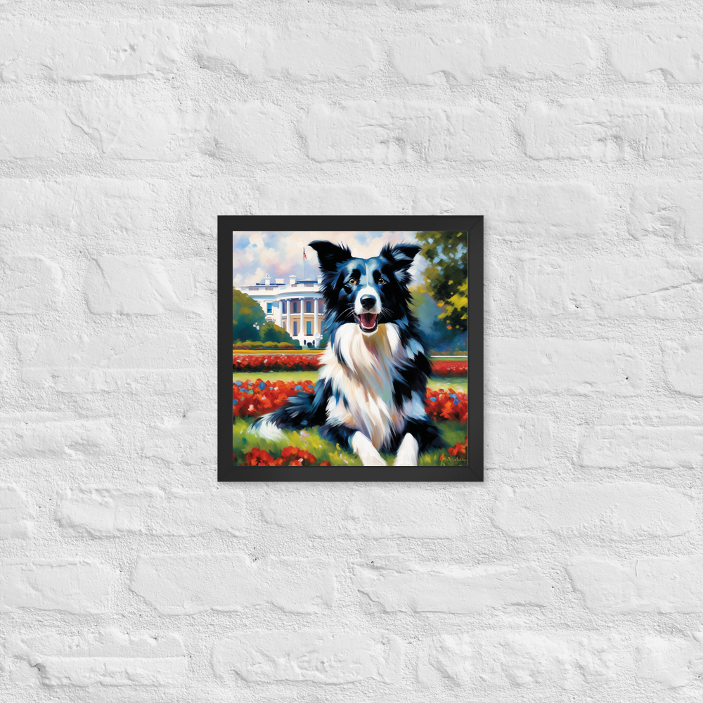 PugMug Custom Border Collie Framed Print