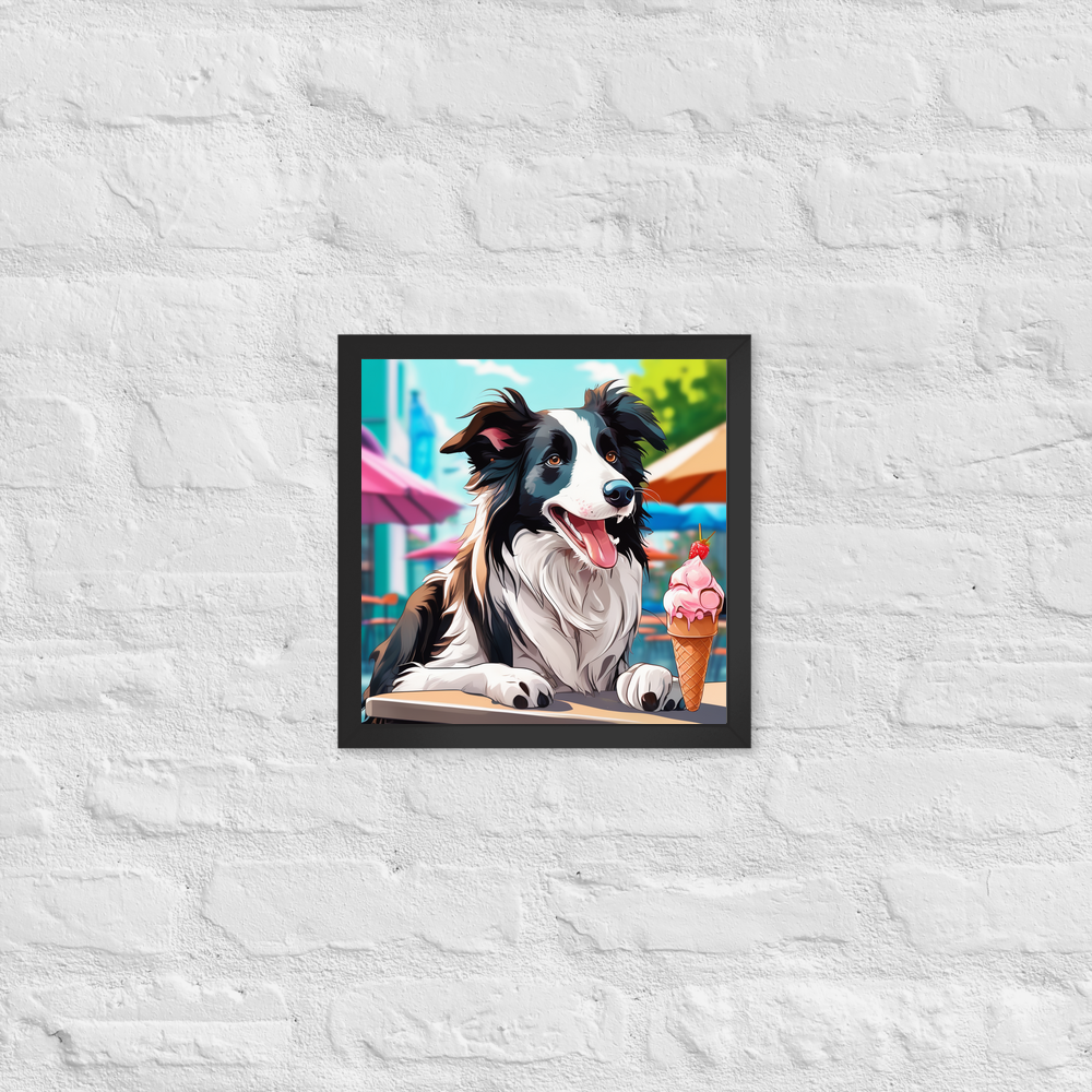 PugMug Custom Border Collie Framed Print