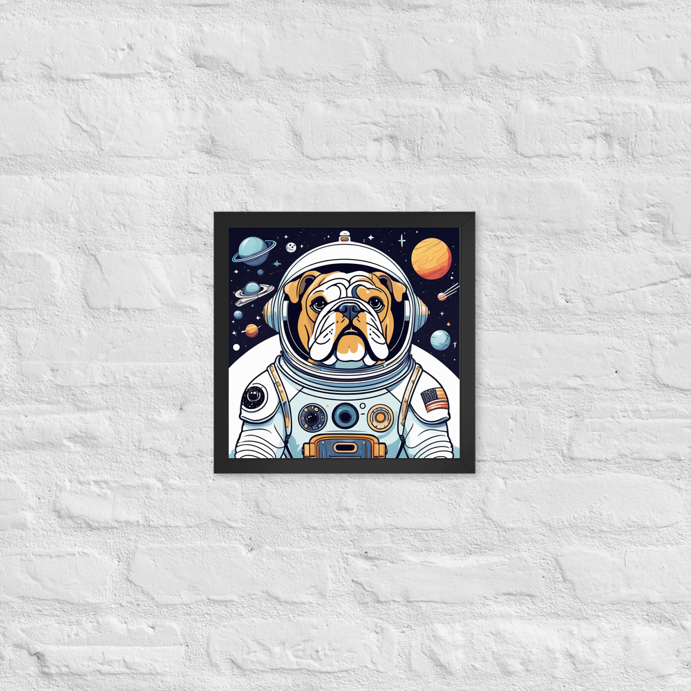 PugMug Custom Bulldog Framed Print