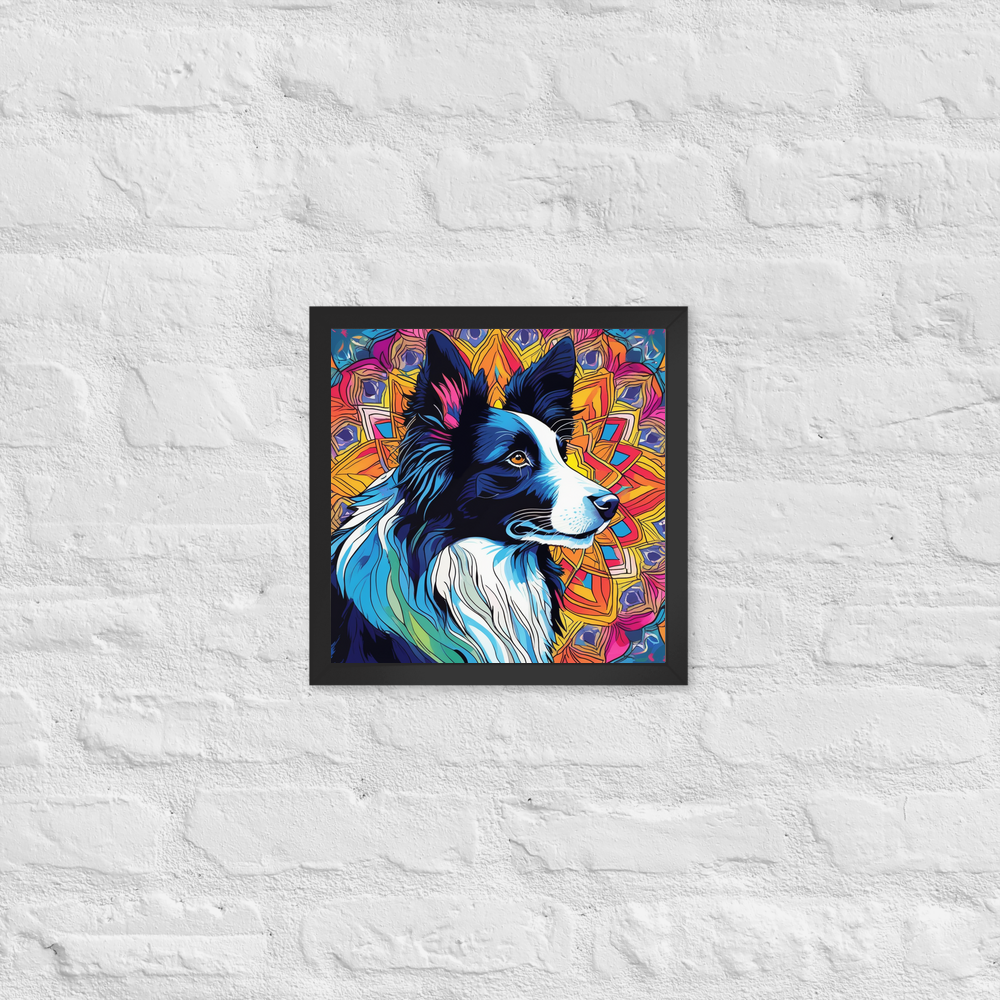 PugMug Custom Border Collie Framed Print