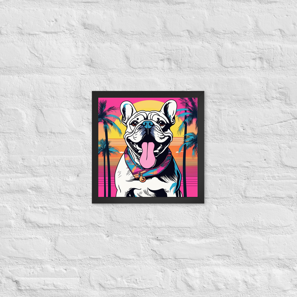 PugMug Custom Bulldog Framed Print