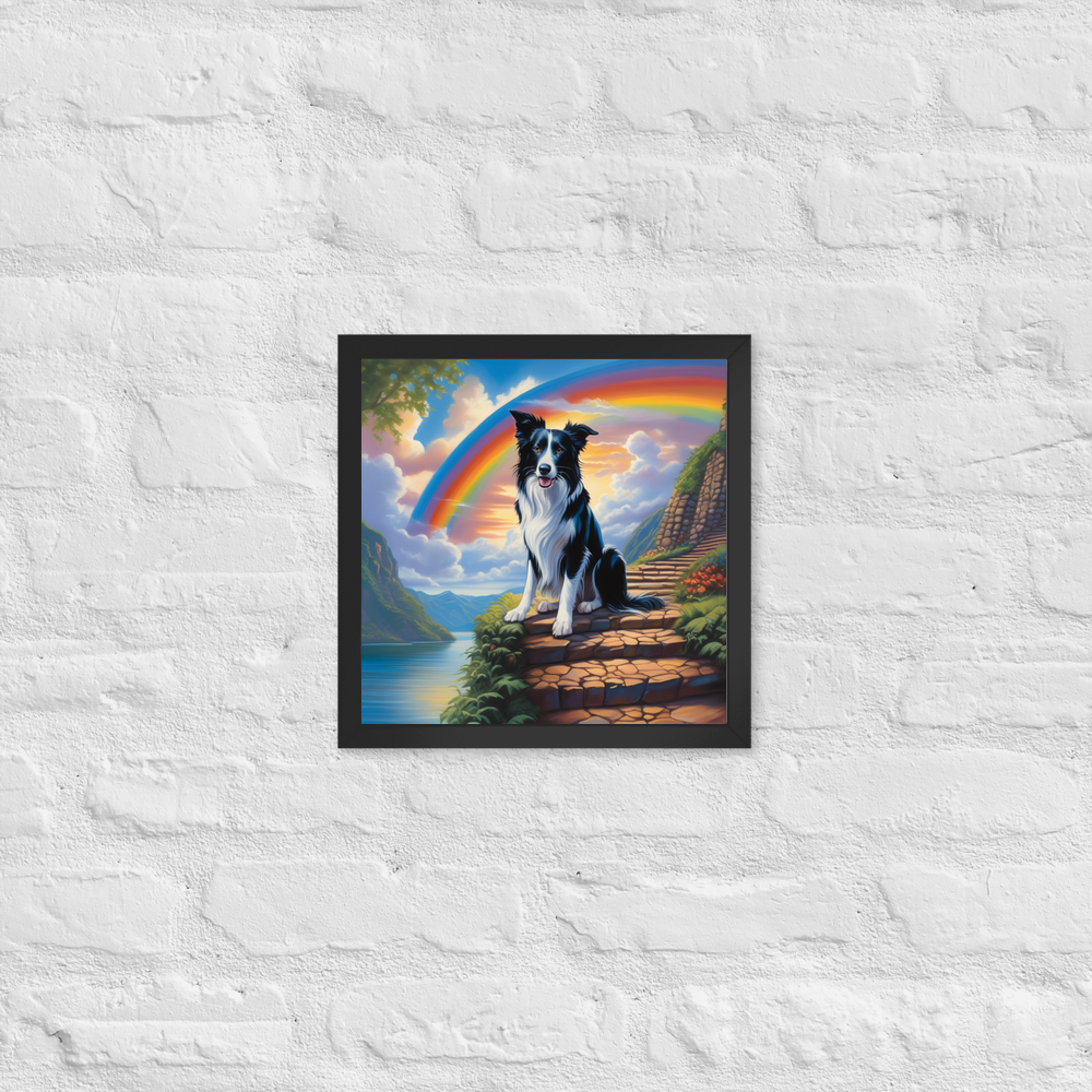 PugMug Custom Border Collie Framed Print