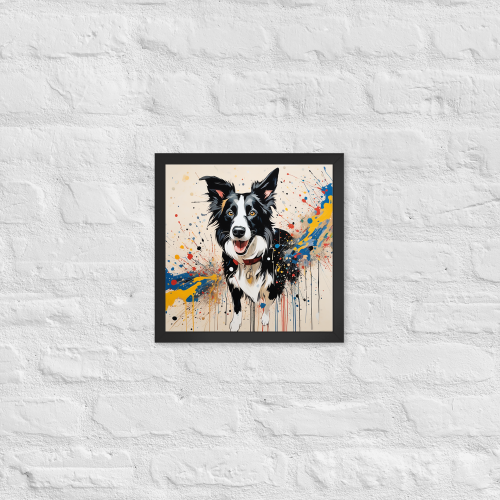 PugMug Custom Border Collie Framed Print