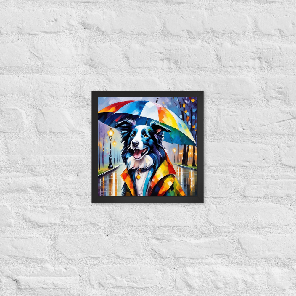 PugMug Custom Border Collie Framed Print