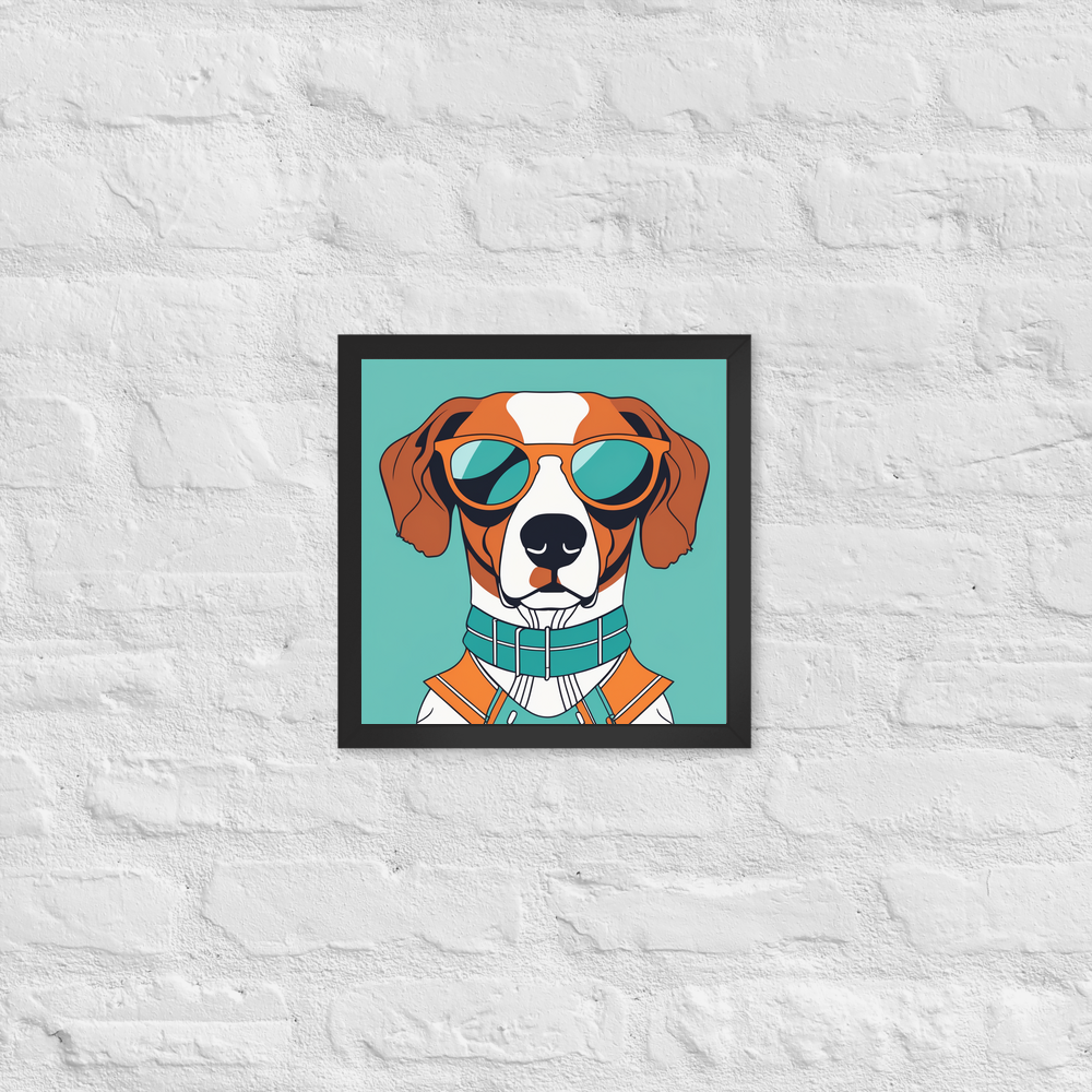PugMug Custom Brittany Dog Framed Print