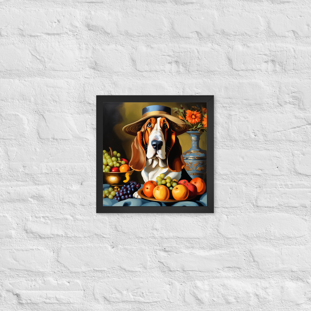 PugMug Custom Basset Hound Framed Print