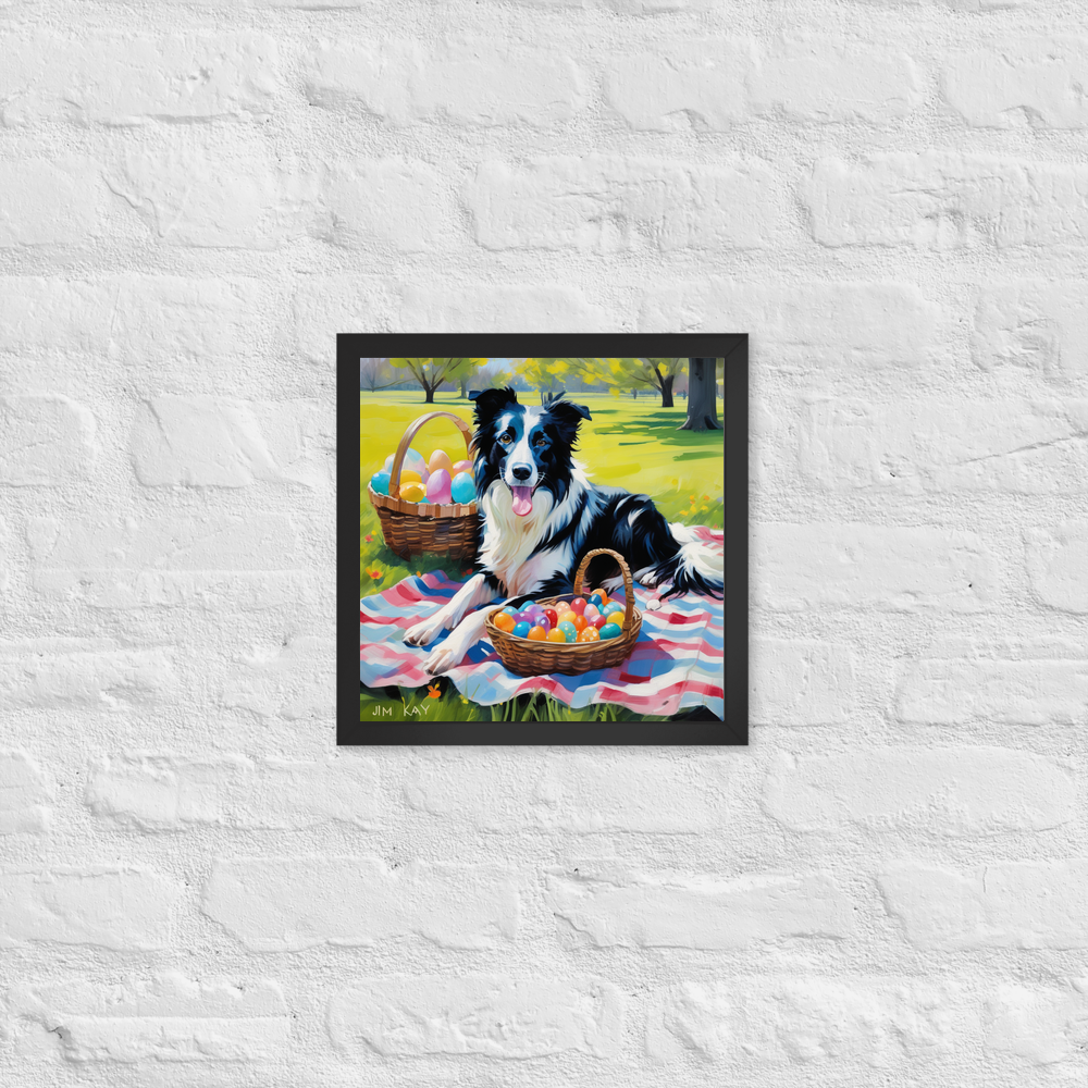 PugMug Custom Border Collie Framed Print