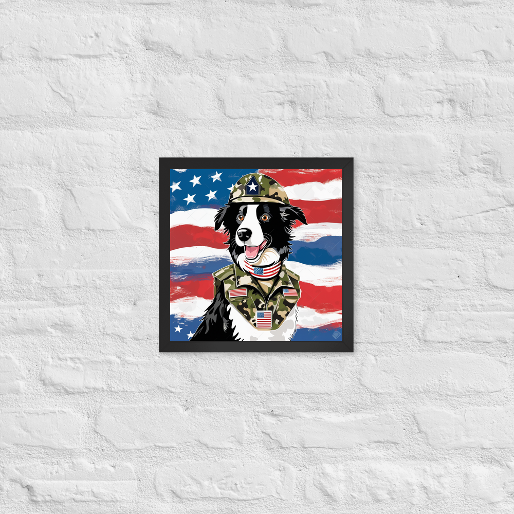 PugMug Custom Border Collie Framed Print