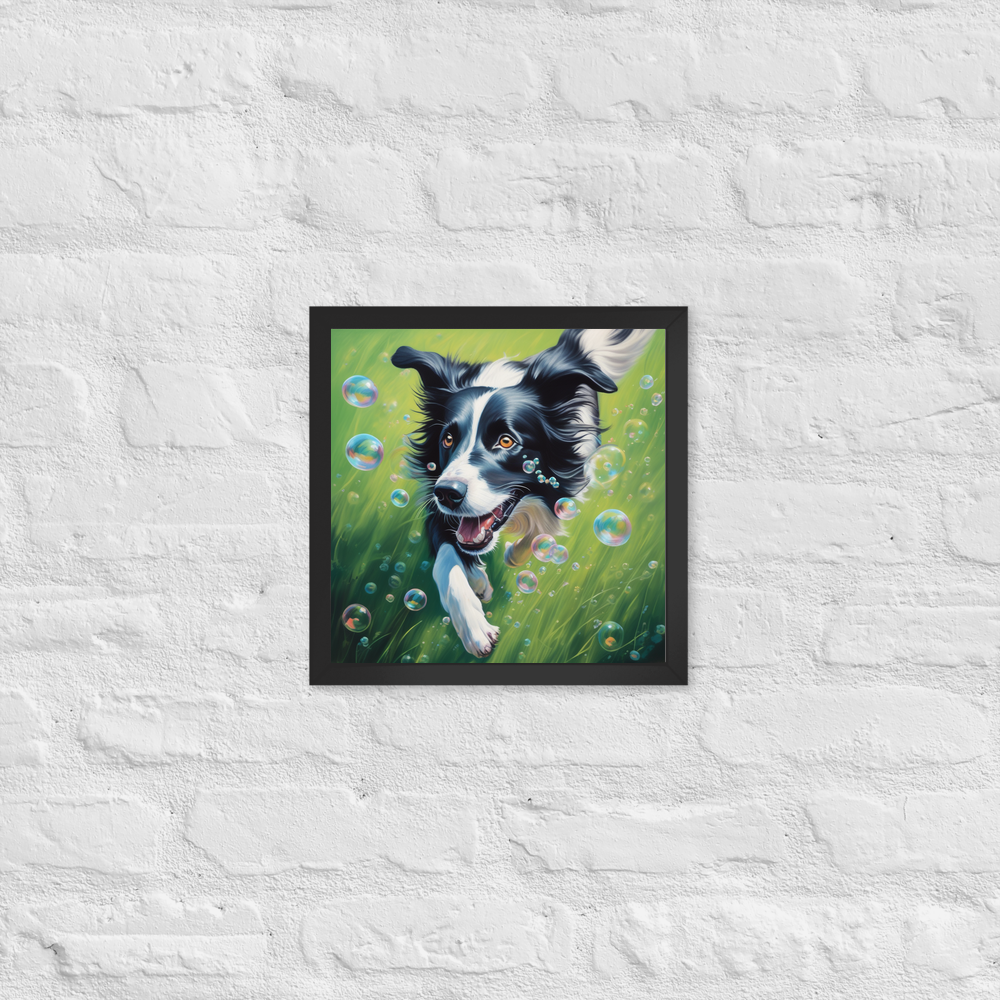 PugMug Custom Border Collie Framed Print