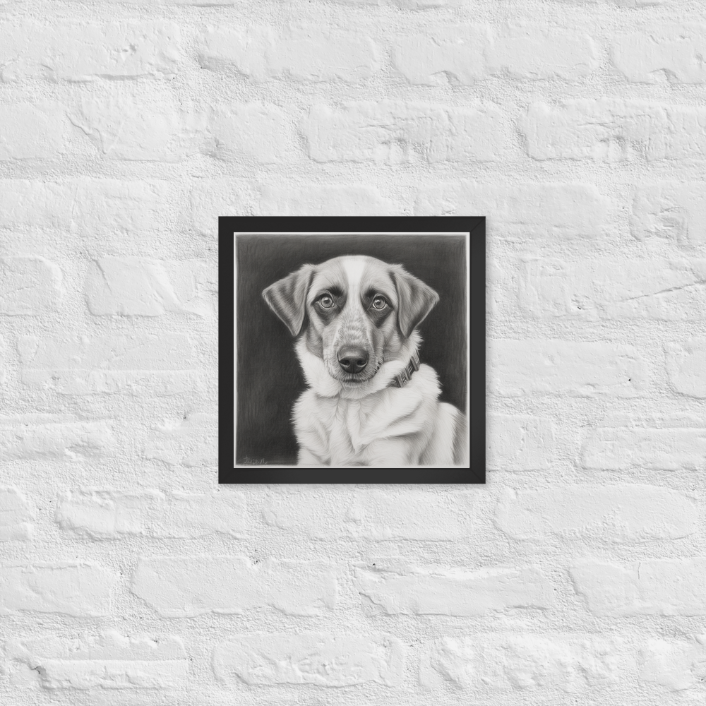 PugMug Custom Hazim Framed Print