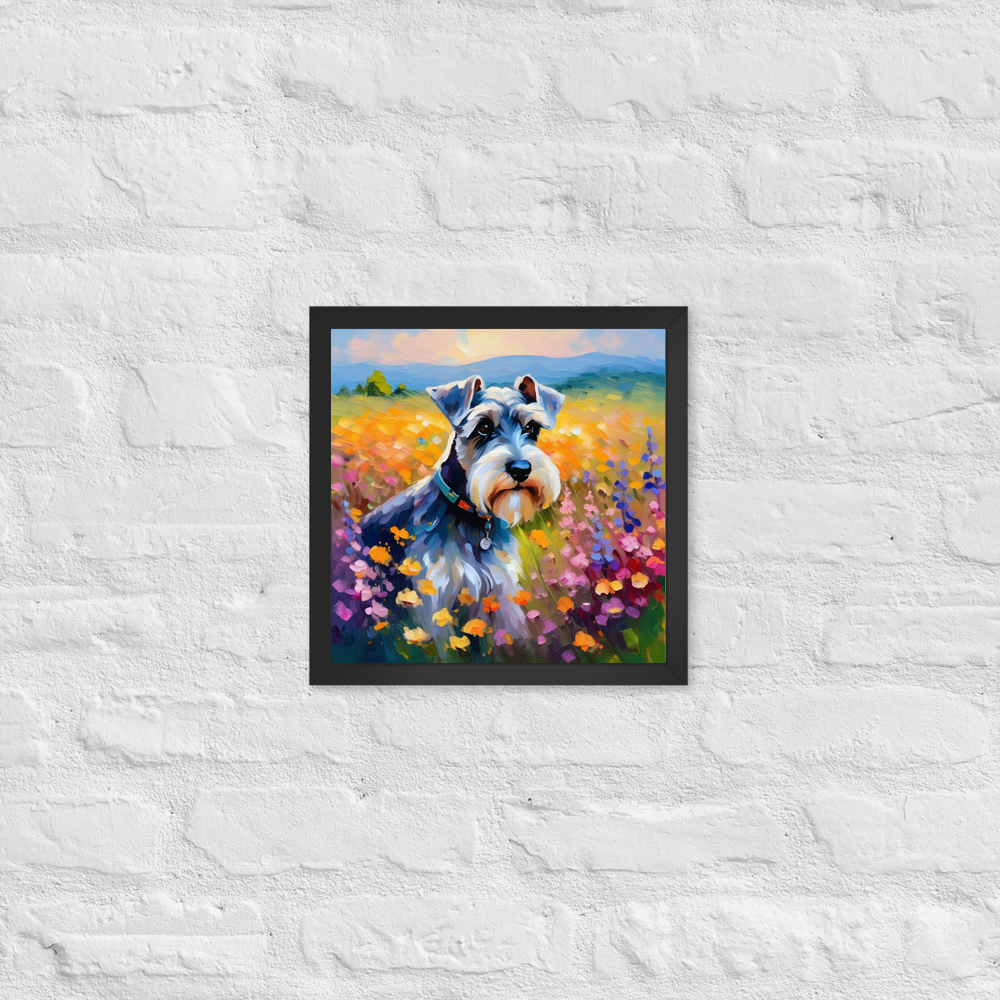 PugMug Custom Miniature Schnauzer Framed Print